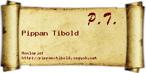 Pippan Tibold névjegykártya